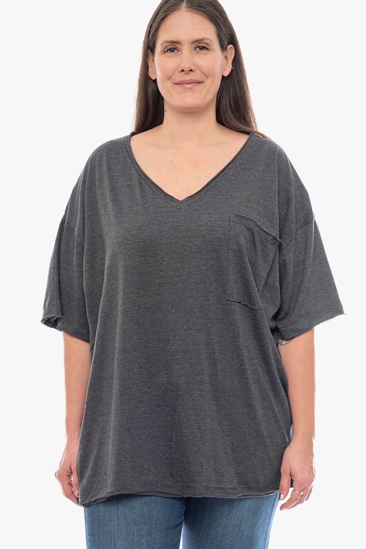 SAHARA oversized cotton top