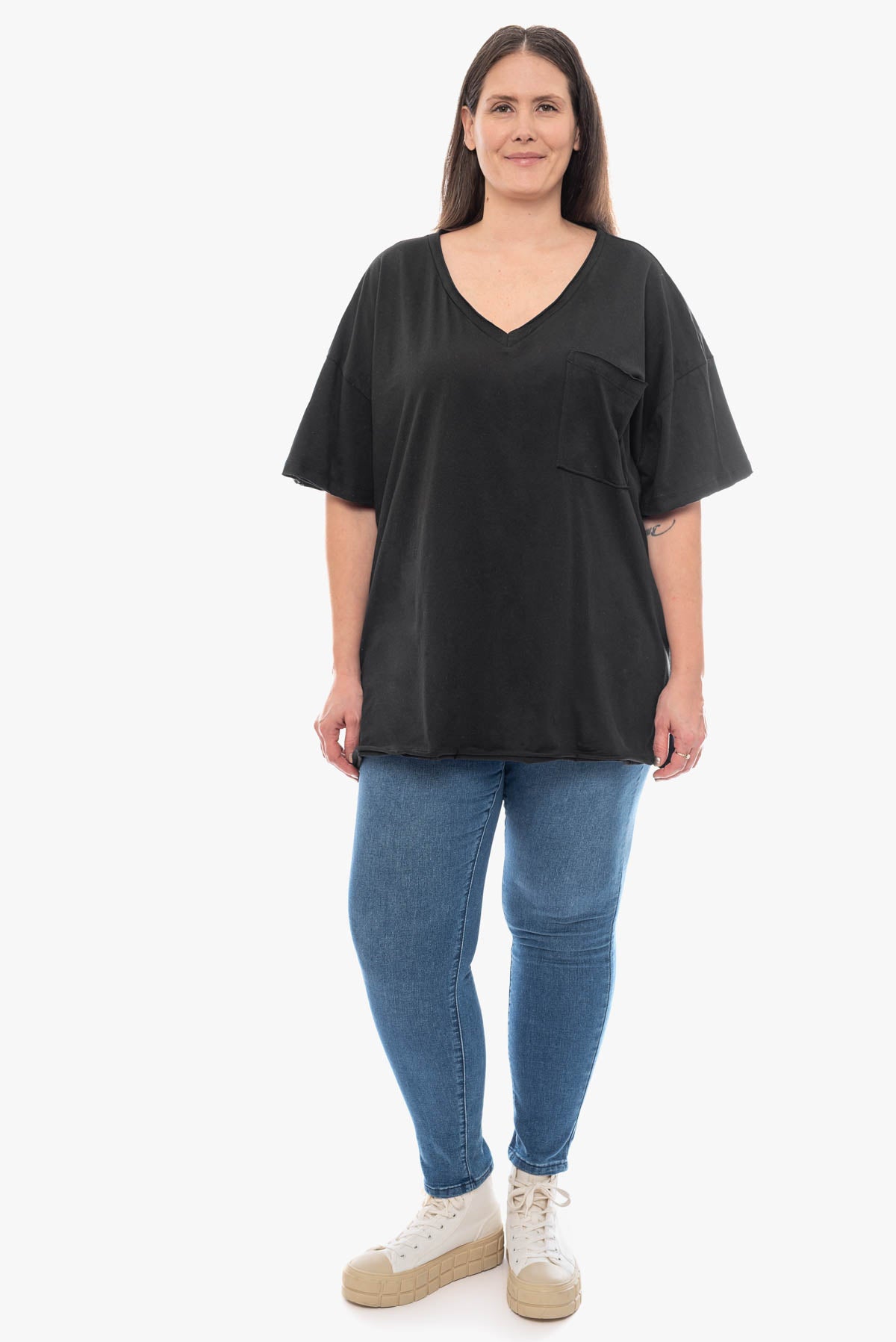 SAHARA oversized cotton top