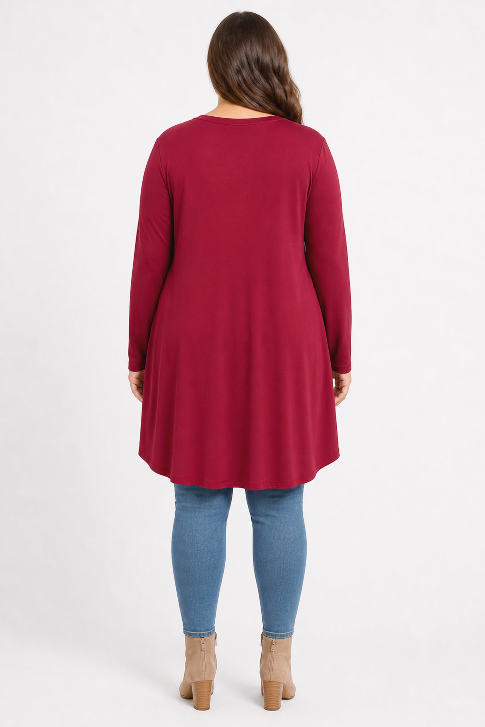 BEVERLY rayon tunic with pockets